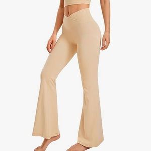 Tan Flare Leggings